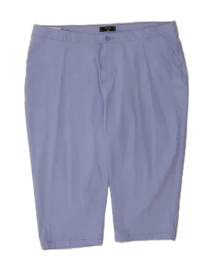 Sporty Vibes Lace trim LEE Womens Riders Bermuda Shorts US 18 2XL W38  Blue Cotton