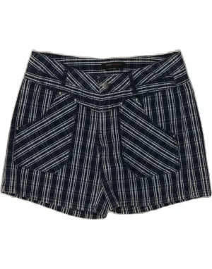 Casual Days BCBGMAXAZRIA Womens Casual Shorts US 4 Small W30 Navy Blue Check Cotton
