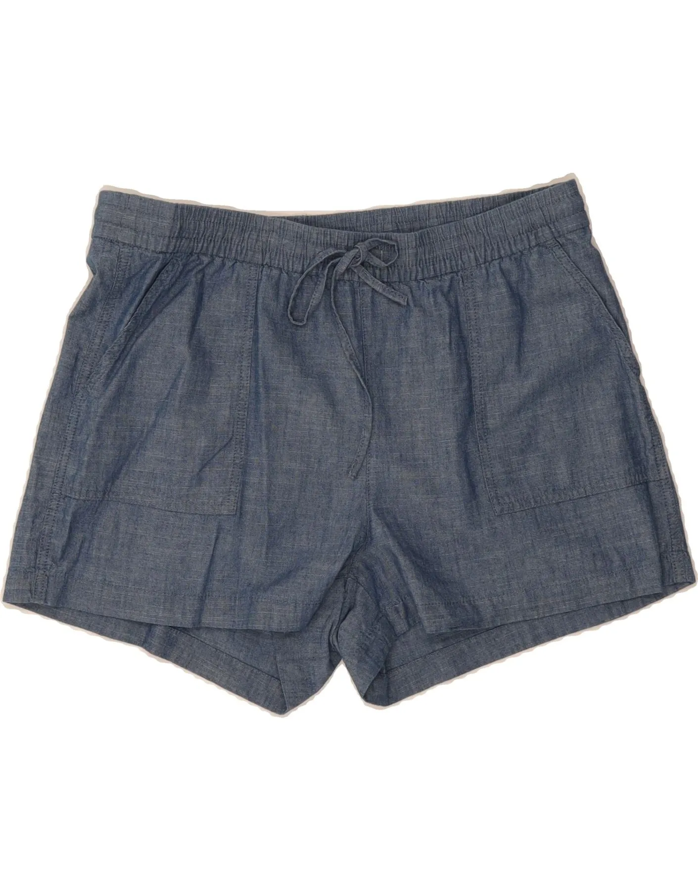 Trendy Fit J. CREW Womens High Waist Casual Shorts Large W36 Blue Cotton