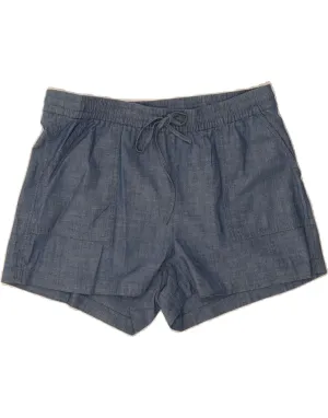 Trendy Fit J. CREW Womens High Waist Casual Shorts Large W36 Blue Cotton