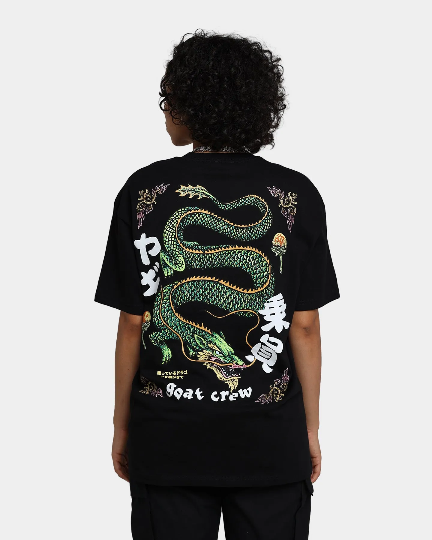 Goat Crew Sleeping Dragons T-Shirt Black Light Layer