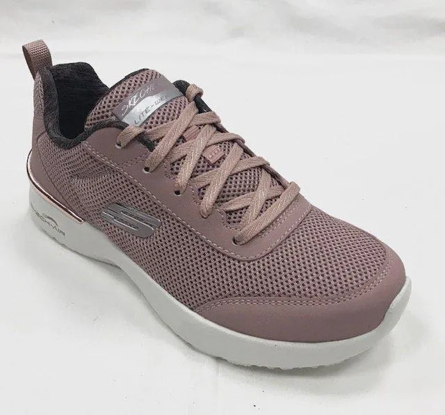 mesh material running during a thunderstorm Skechers scarpa sneakers da donna Skech Air Dynamight Fast Brake 12947 MVE malva