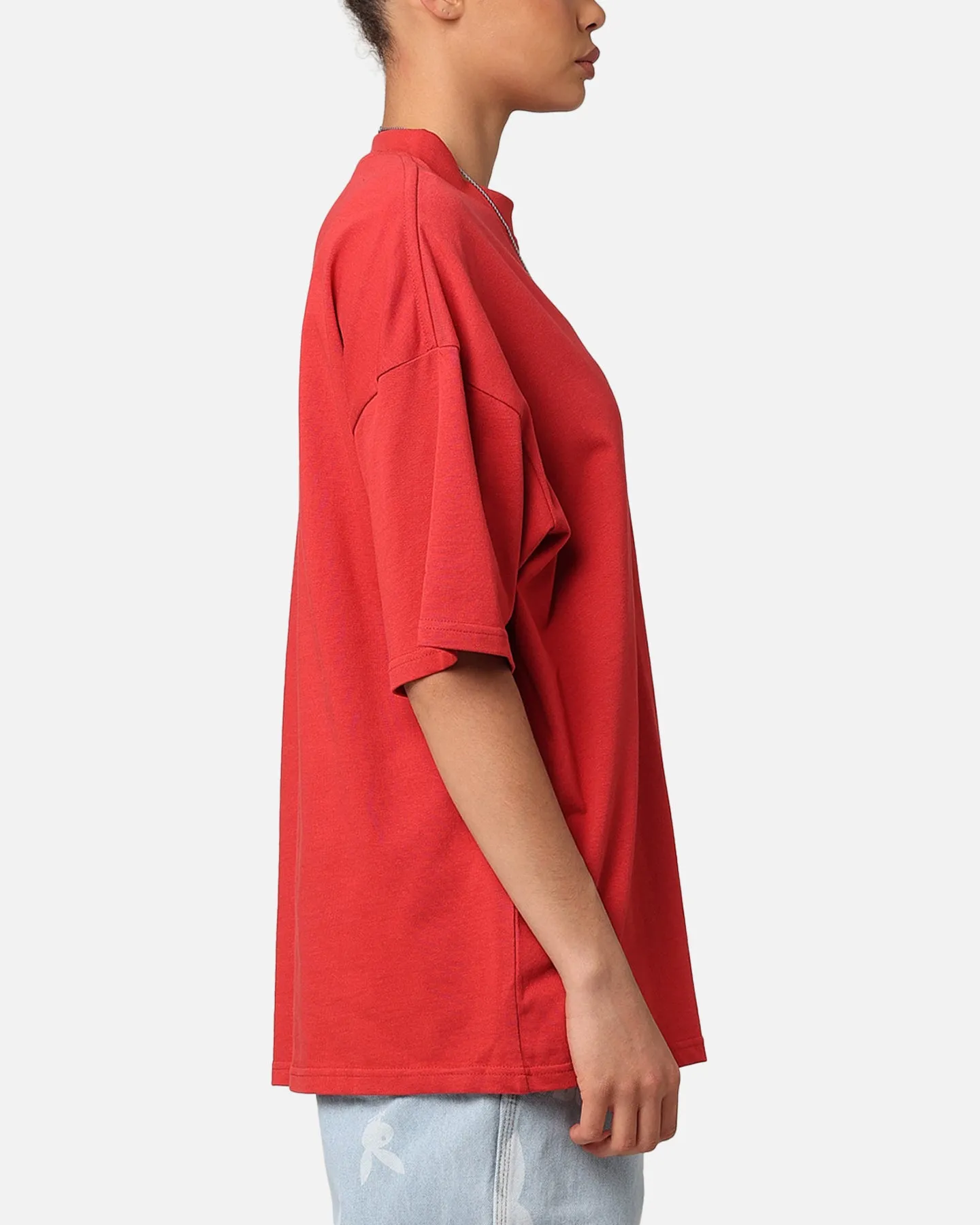 Culture Kings Oversized Blank T-Shirt Red Summer Favorite