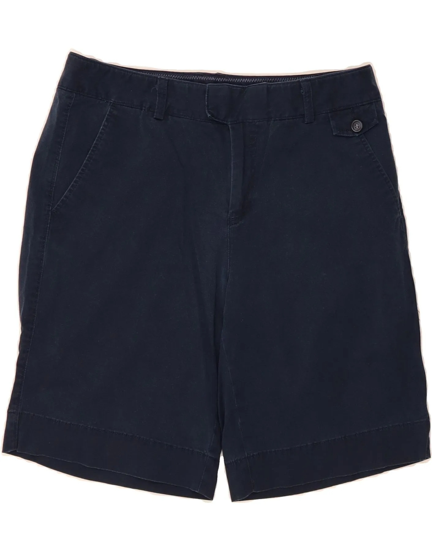 Anti Static Material No Chafe DOCKERS Womens Chino Shorts US 12 Large W32 Navy Blue Cotton