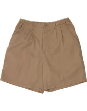 Layered Protection System Comfortable Stretch LEE Womens High Waist Chino Shorts US 18 2XL W36 Beige Cotton