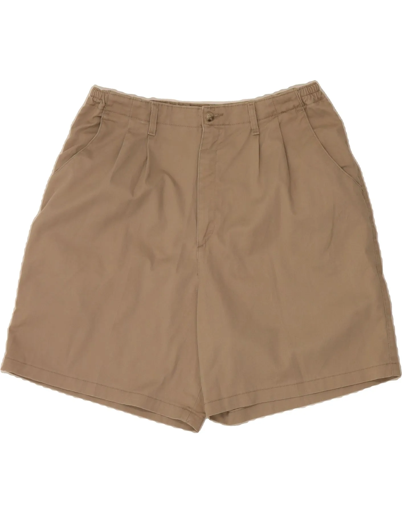 Layered Protection System Comfortable Stretch LEE Womens High Waist Chino Shorts US 18 2XL W36 Beige Cotton