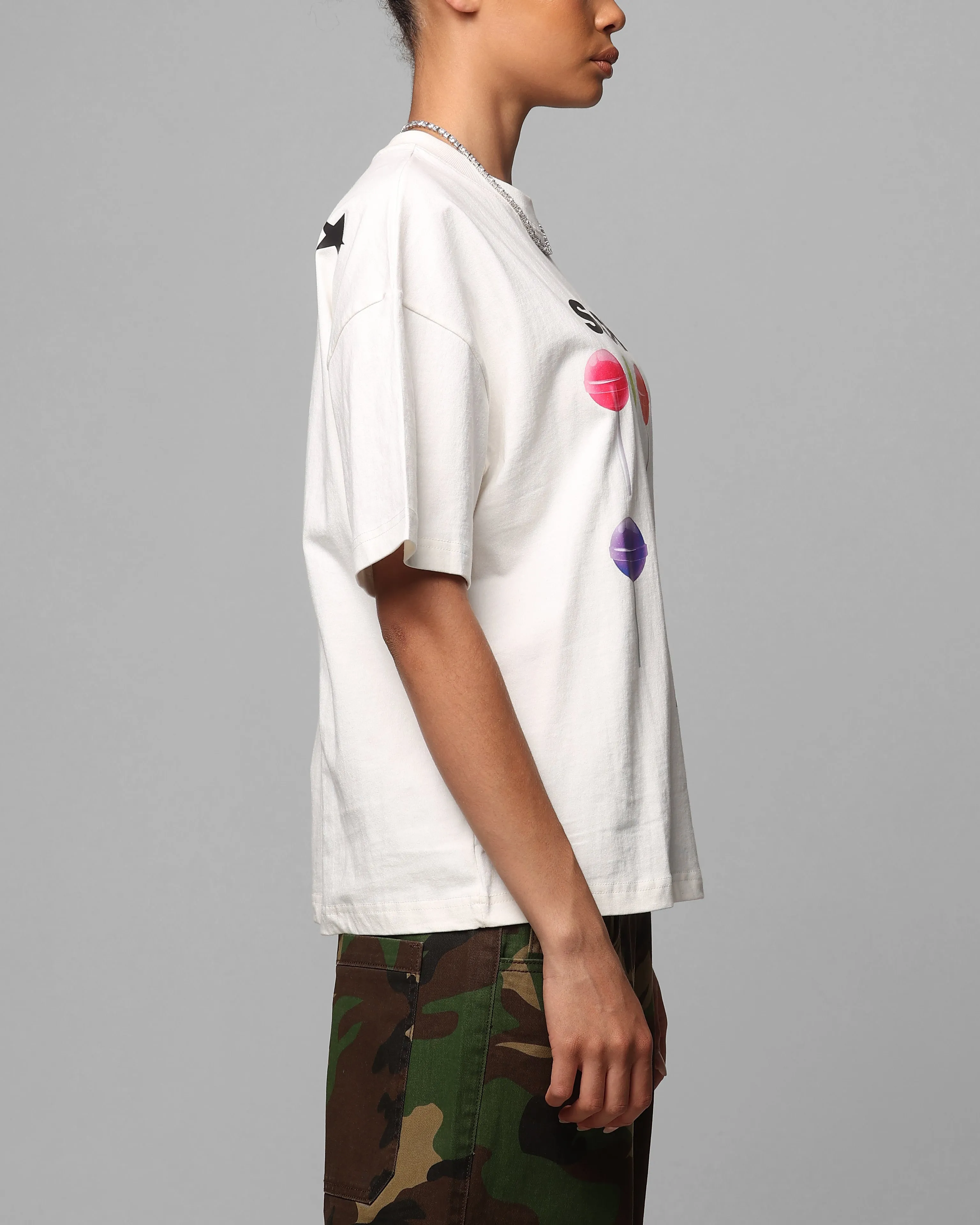 Evergreen Layering Options Loiter Sucka T-Shirt Off White