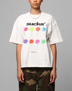 Loiter Sucka T-Shirt Off White Smart Wear Essential Style Wear