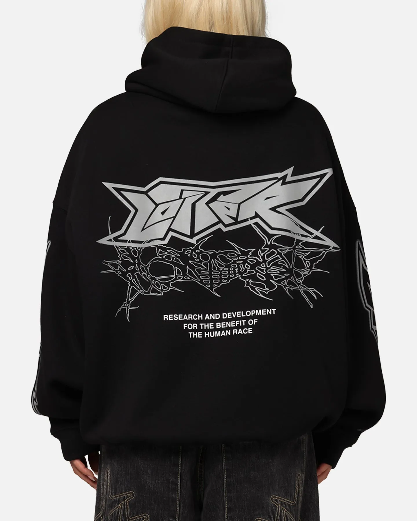 Fashion Comfort Loiter Runway Hoodie Black