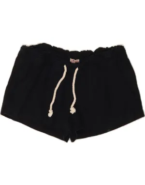 ROXY Womens Hot Pants Medium W32  Navy Blue Linen Moisture Wicking Material