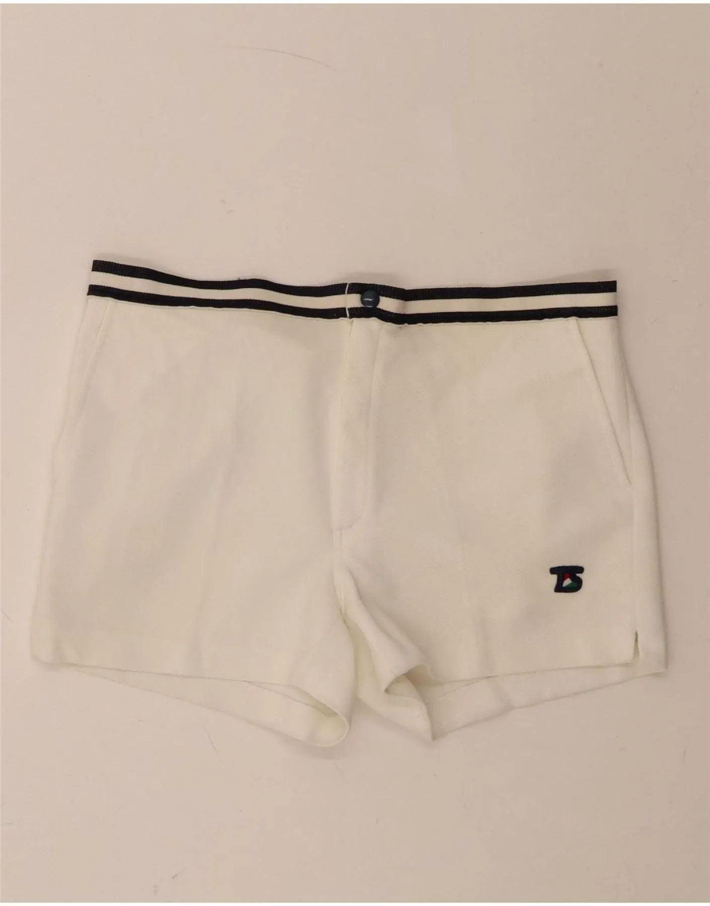 VINTAGE Womens Chino Shorts IT 46 Large W32  White Polyester Versatile Layering Capability