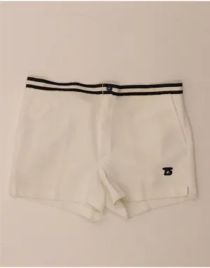 VINTAGE Womens Chino Shorts IT 46 Large W32  White Polyester Versatile Layering Capability