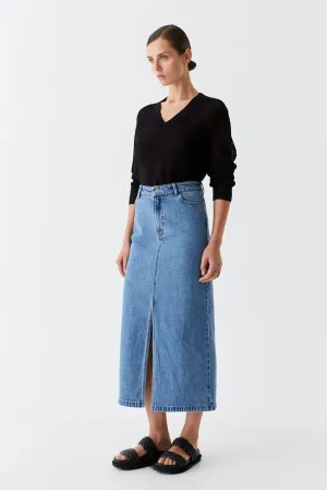 Water Repellent Finish FYNN DENIM SKIRT