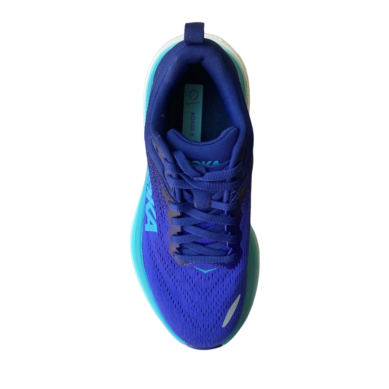 Hoka One One scarpa da corsa da donna ammortizzata Bondi 8 1127952/BBES blu scuro-blu chiaro Ground Contact Zone
