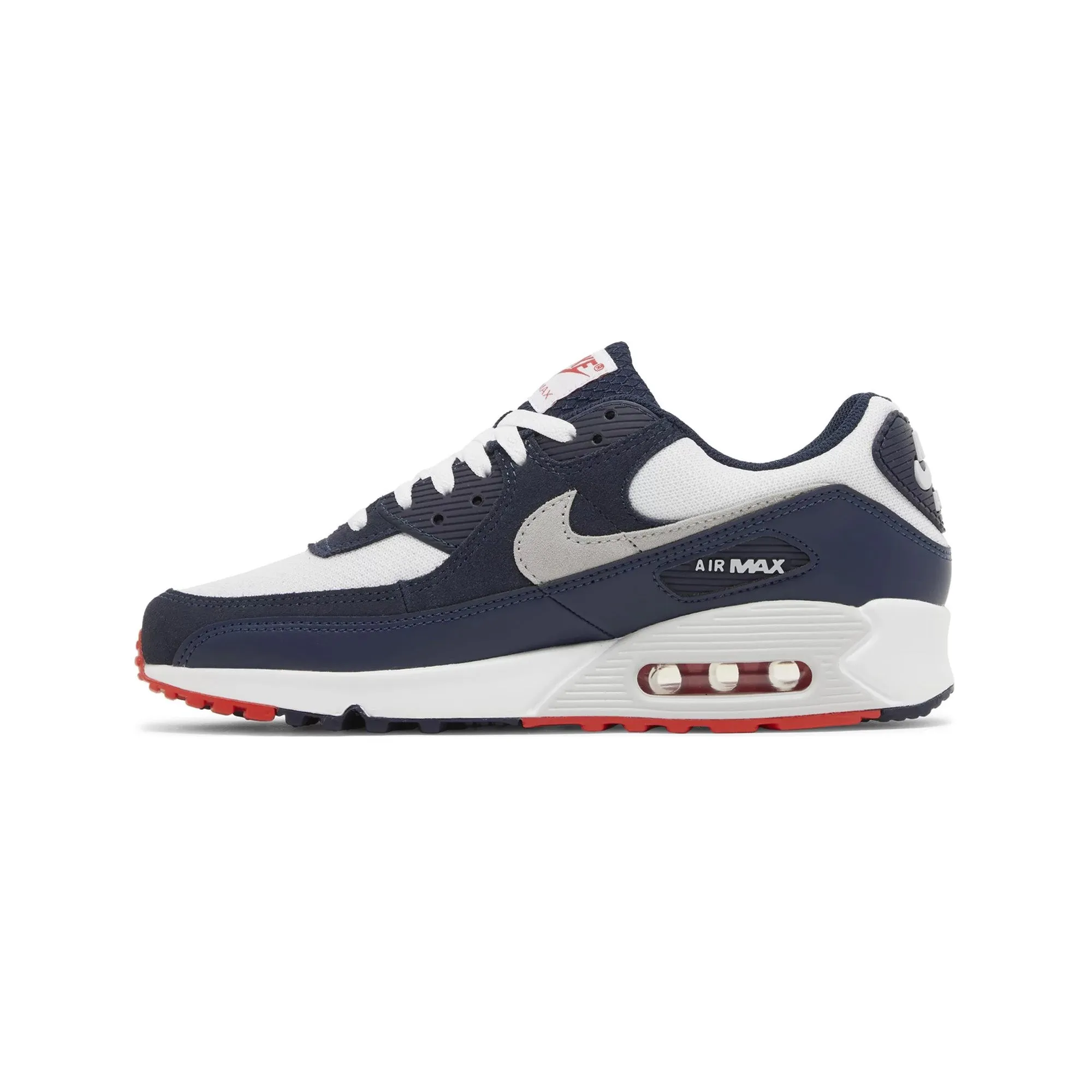 Air Max 90 'Obsidian Track Red' (2023) Traction Grooves running during sunrise