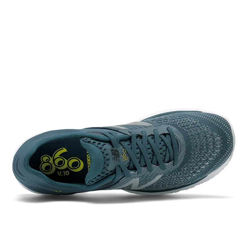 foam - midsole - cushioning shoes 860v10 - Supercell with Orion Blue and Sulphur Yellow - Men's