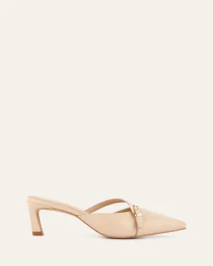 LEONA LOW HEELS SHOE SAND LEATHER Enhanced Mobility