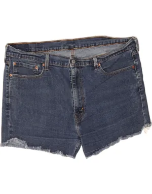Sporty Look LEVI'S Womens 514 Denim Shorts W40 2XL Blue Cotton