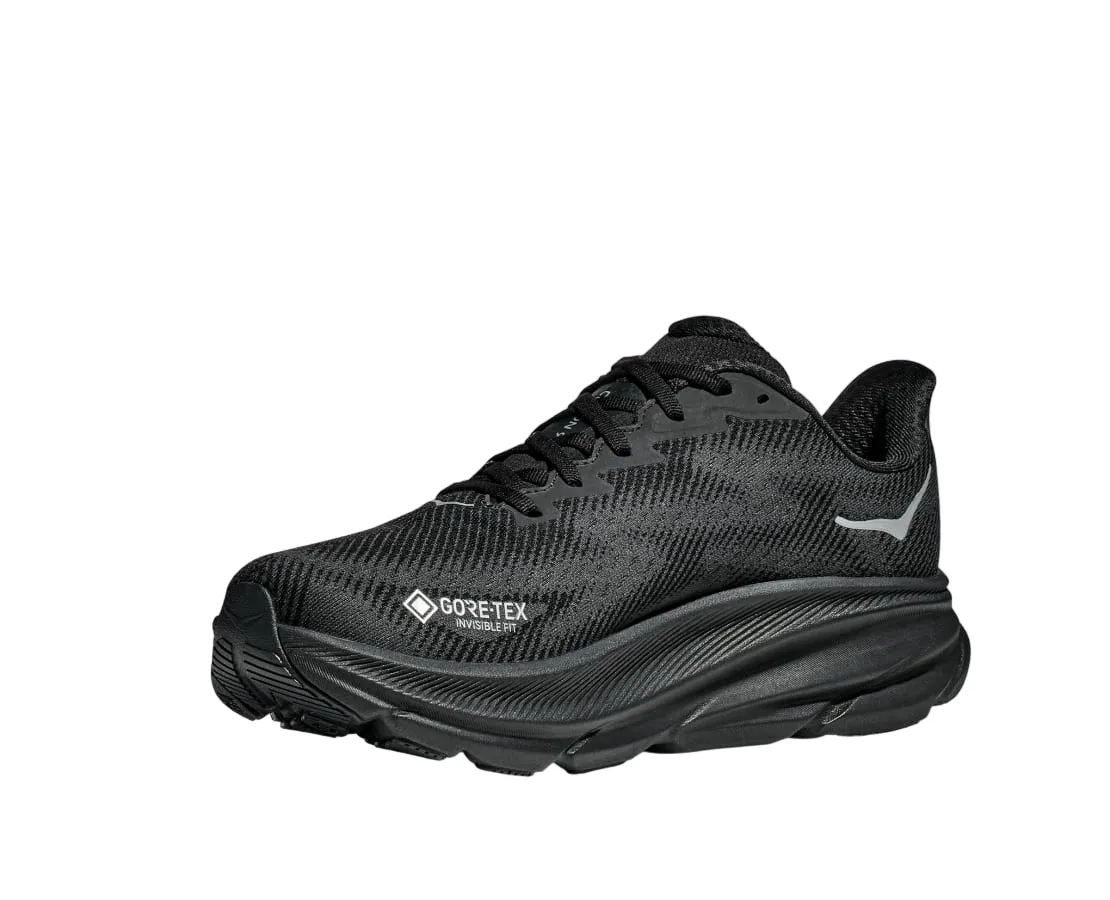 Hoka One One scarpa da corsa da uomo in Gore-Tex Clifton 9 GTX 1141470F/BBLC nero Ergonomic Footbed