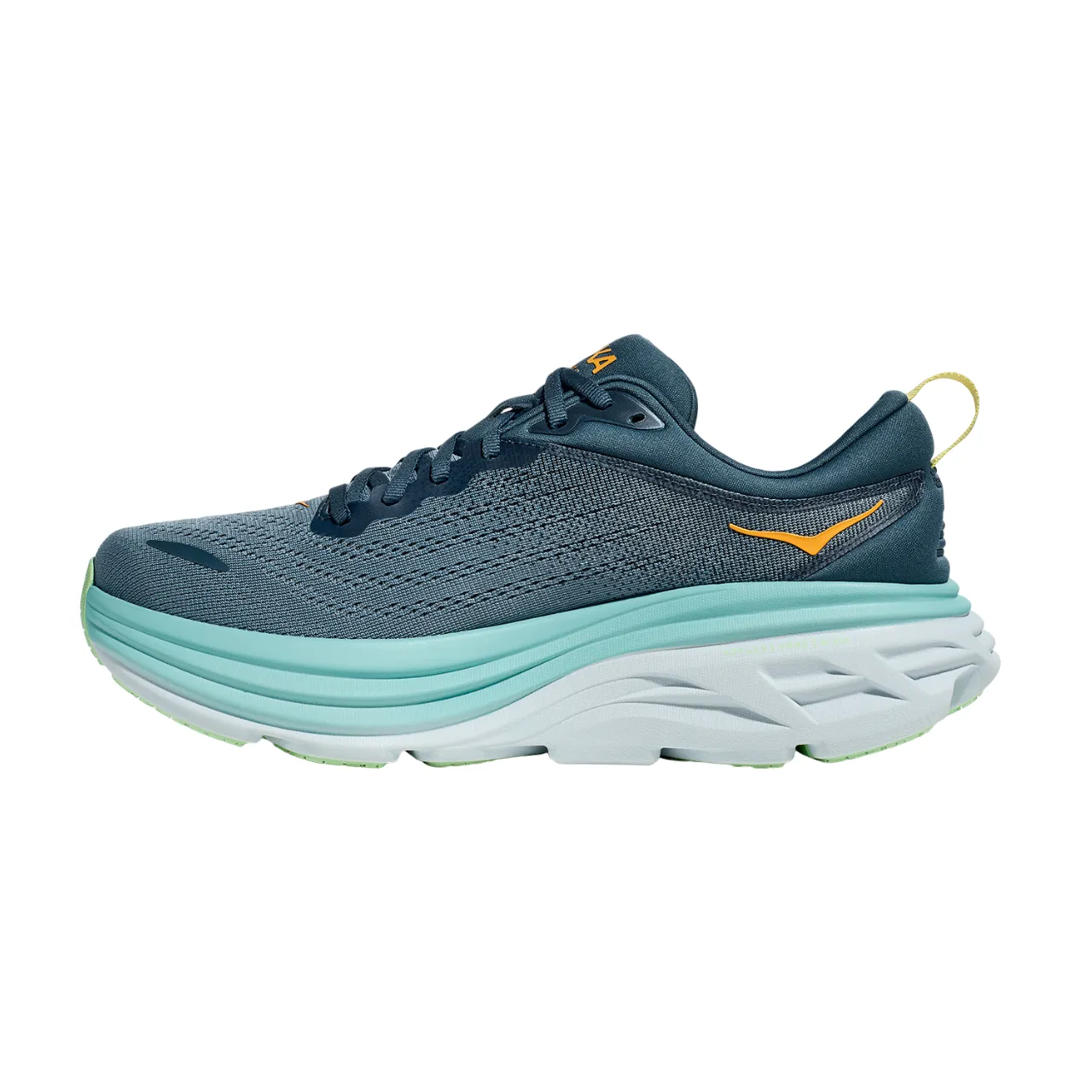 Hoka One One scarpa da corsa da uomo Bondi 8 1123202/RHD blu ombra-verde acqua Award-winning design reflective shoes