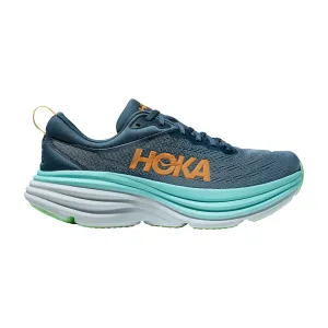 Air Cushion High quality materials Hoka One One scarpa da corsa da uomo Bondi 8 1123202/RHD blu ombra-verde acqua