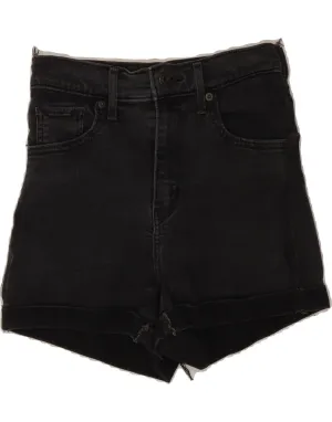 Weekend Outfit LEVI'S Womens Mile High Denim Shorts W28 Medium Black