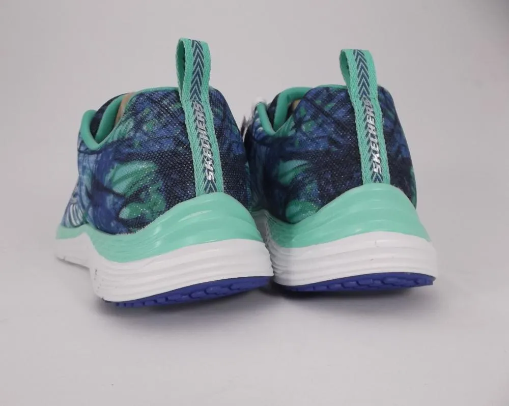 Stylish Accessory breathable leather shoes Skechers Valeris Mai Tai 12222/NVAQ navy aqua