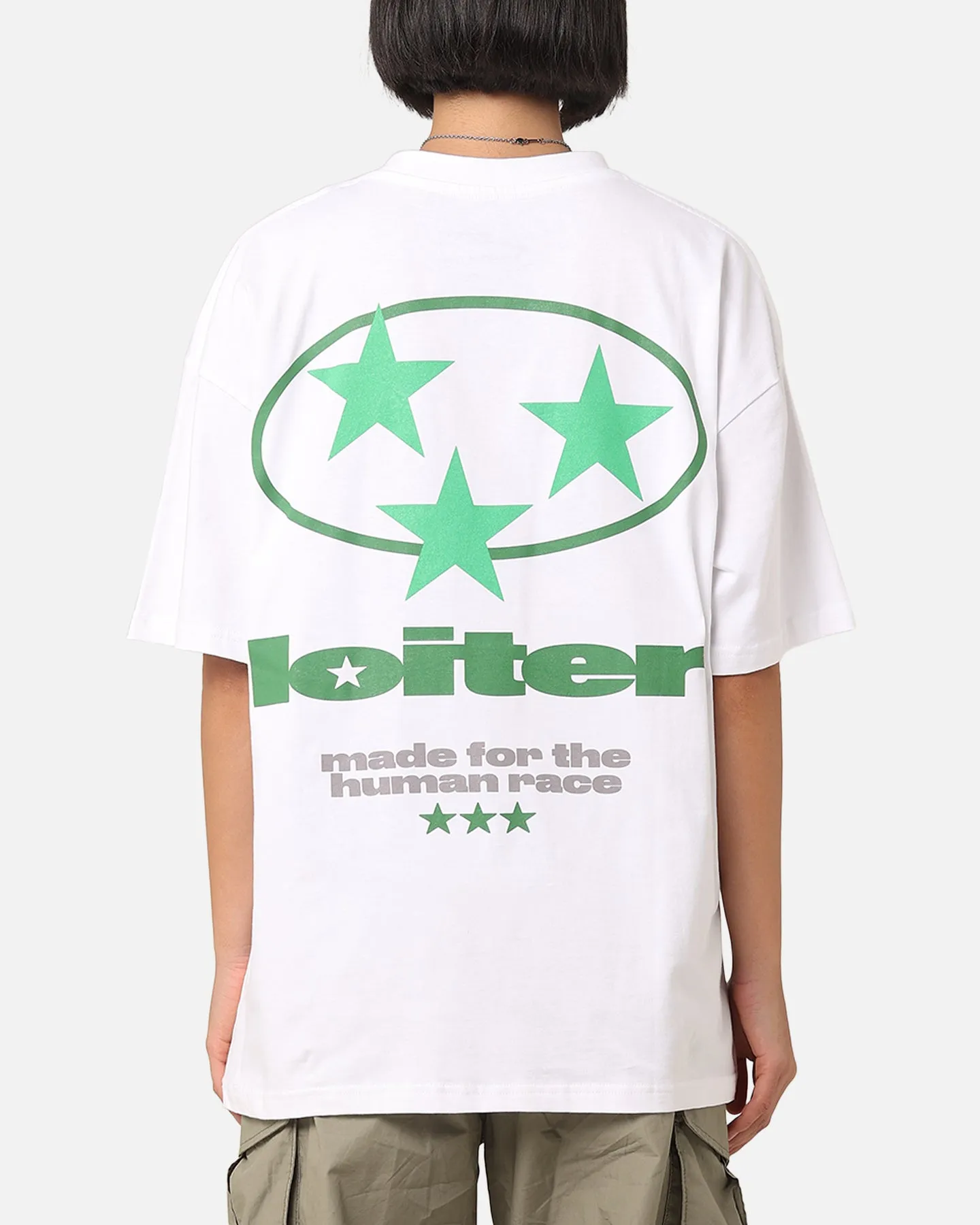 Fashion Essential Comfort Fit Loiter Star Child T-Shirt White