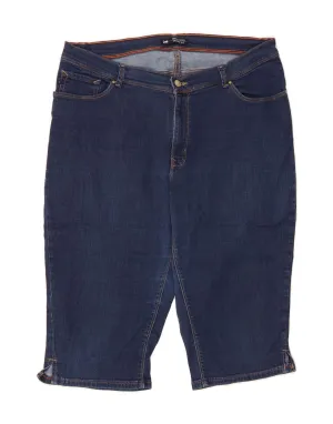 LEE Womens Mid Rise Denim Shorts US 18 2XL W36 Blue Cotton Casual Outfit