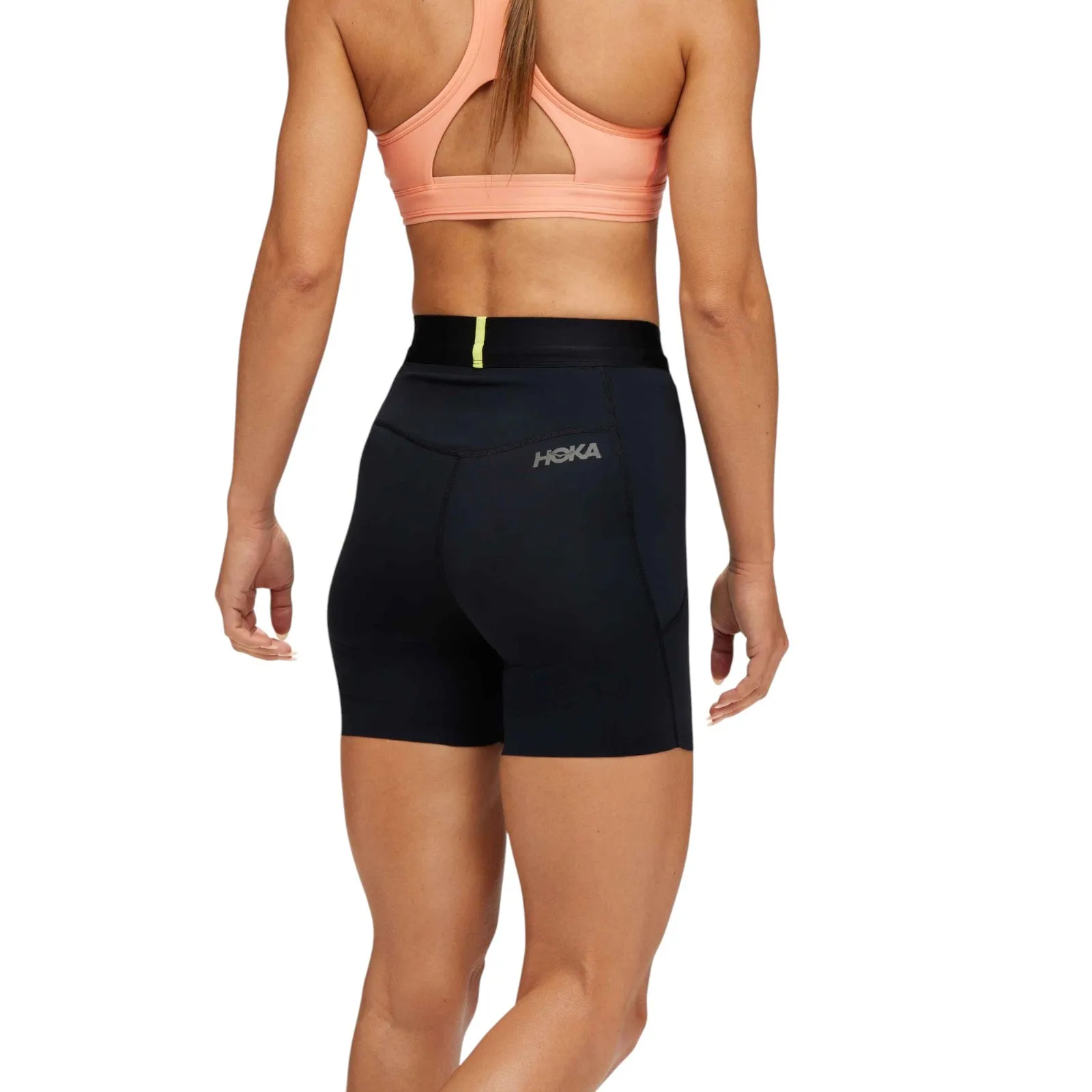 Street Chic Travel Shorts Hoka Novafly Womens 6 Knit Short Black