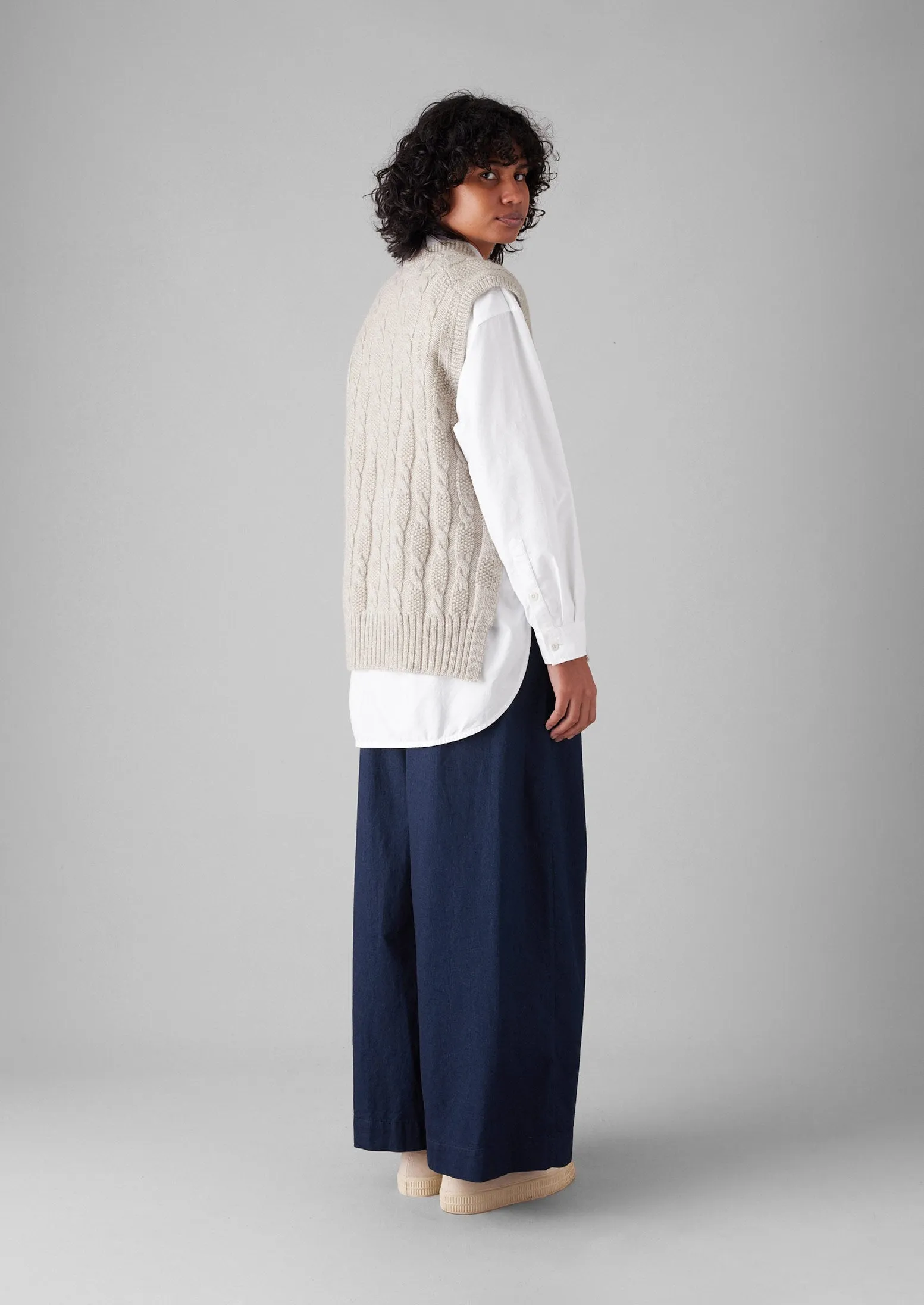 Ripstop Texture Essential Wearable Twill Pull On Pants | Indigo