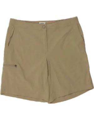 Temperature Regulating Blend Go Casual L.L.BEAN Womens Cargo Shorts US 14 XL W34 Green Nylon