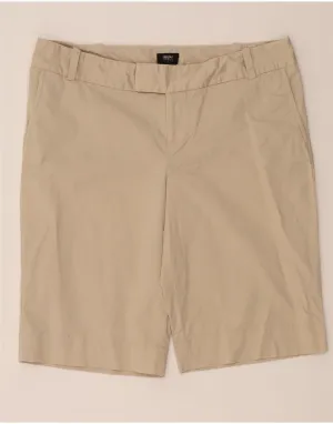 Body Fit MOSSIMO Womens Chino Shorts US 12 Large W34 Beige Cotton