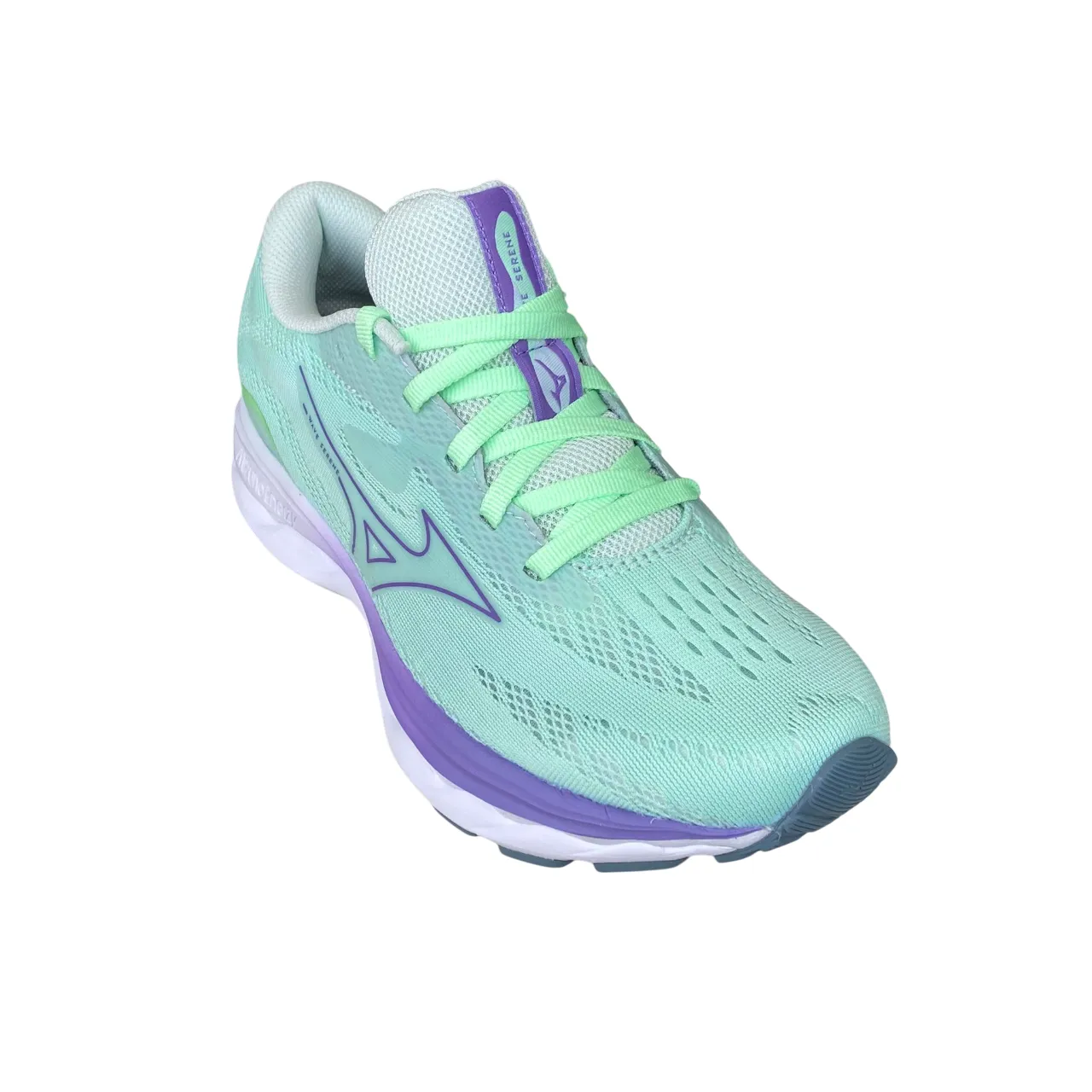 Mizuno scarpa da corsa da donna Wave Serene J1GD245971 verde-viola Cushioned Arch Support