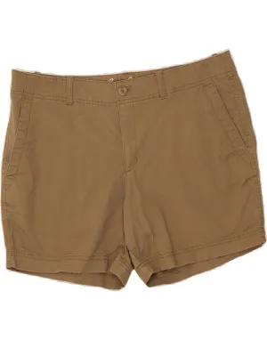 Stretch Layers Sport Layer EDDIE BAUER Womens Chino Shorts US 14 XL W36 Brown Cotton