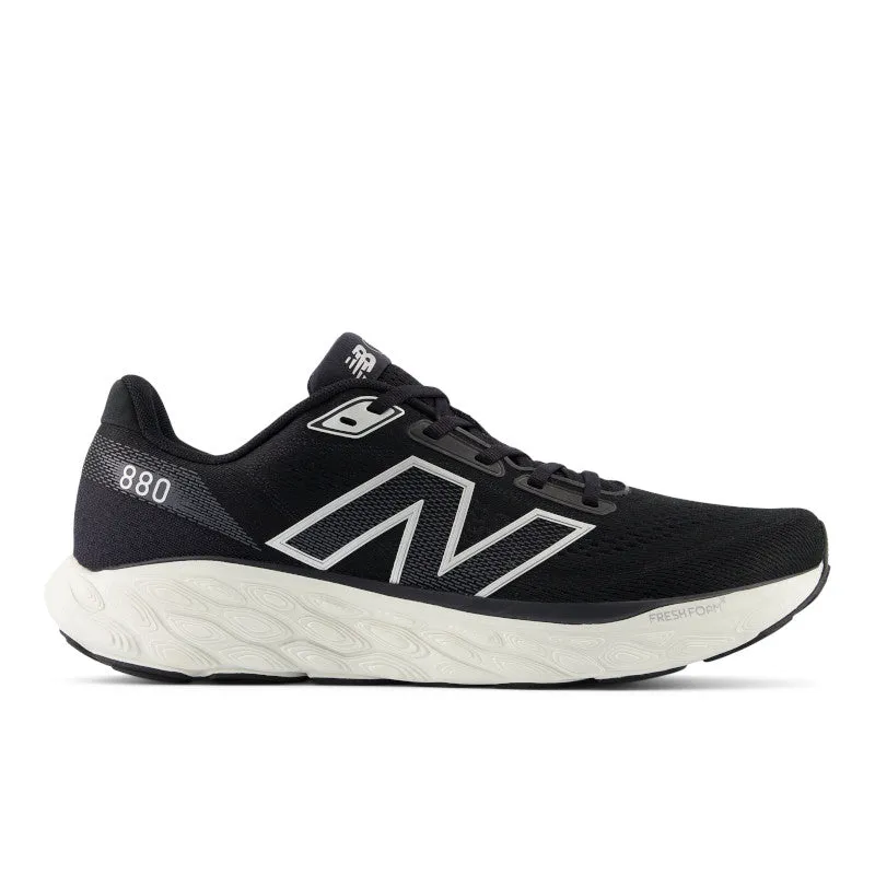 footwork summer use Fresh Foam X 880v14 - Black with Sea Salt and Silver Metallic - Men's