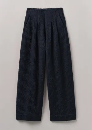Casual Active Corinne Herringbone Wide Leg Pants | Navy