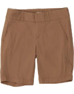 J. CREW Womens Chino Shorts US 0 XS W29  Brown Cotton RipstopMaterial