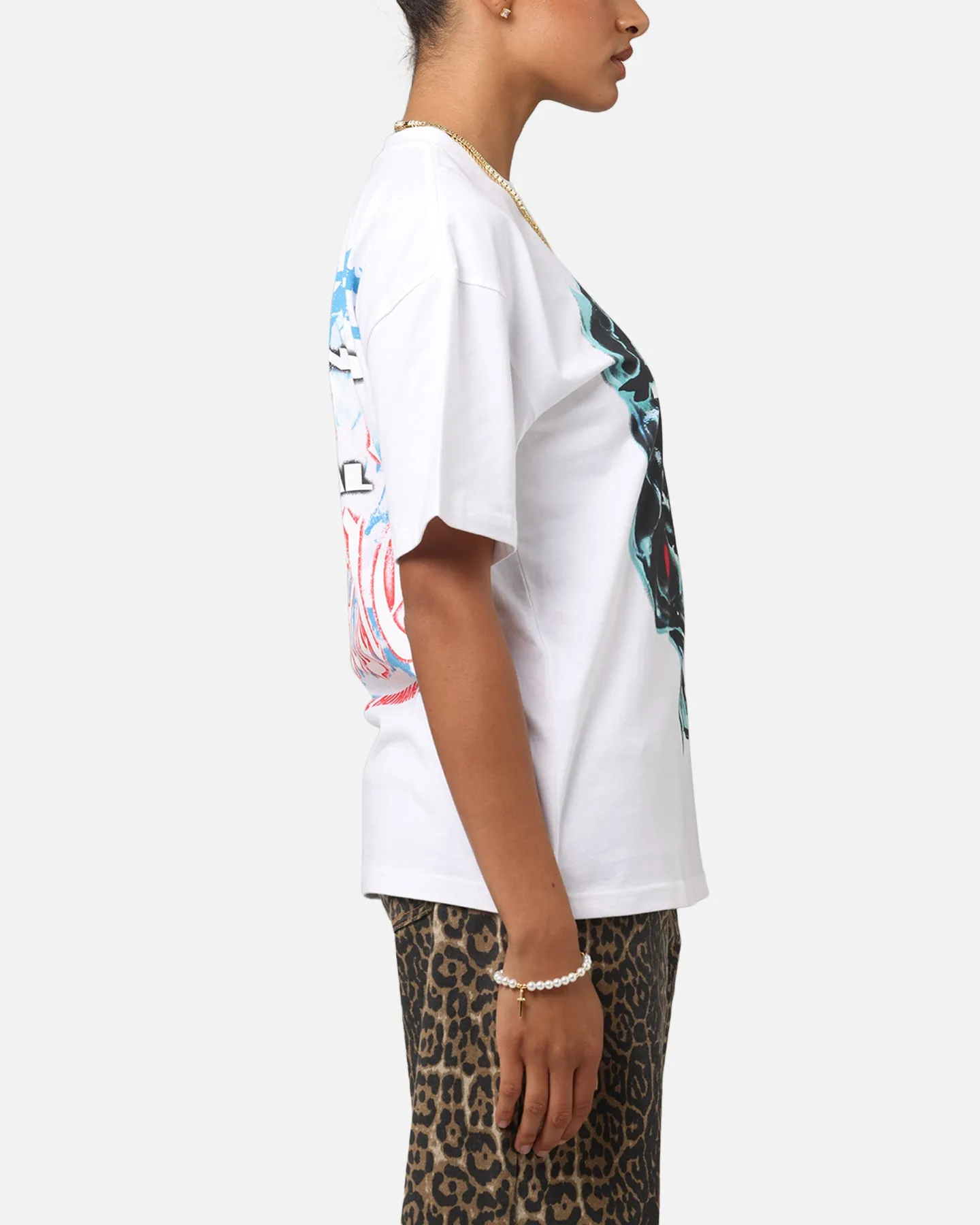 Loiter Inferno Drop T-Shirt White Comfortable Style Day-to-Night Look
