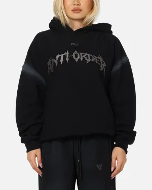 flight travel Sport Comfort The Anti Order Mosh Boxy Hoodie Sunfade Black/Grey