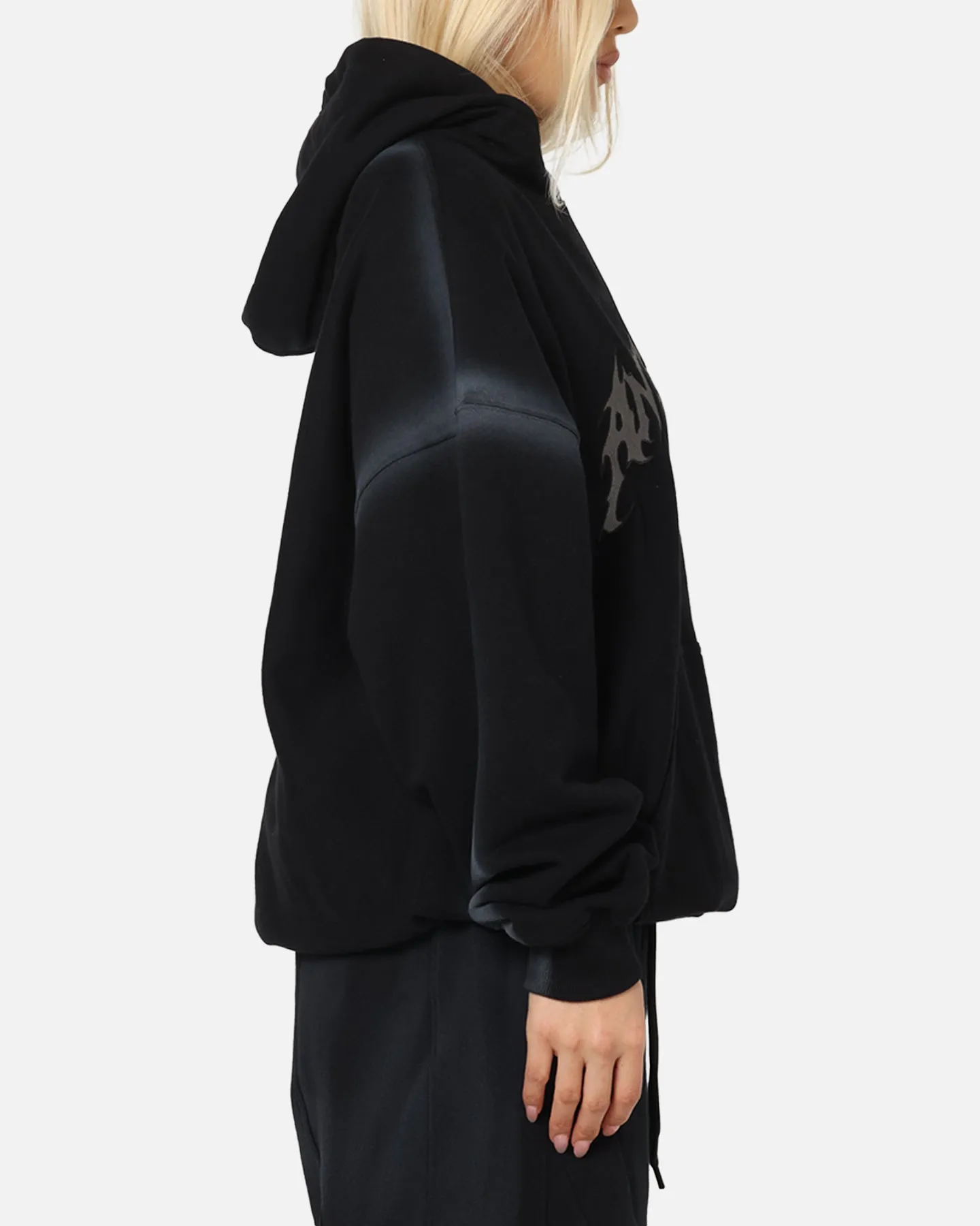 Bonded Seam Construction The Anti Order Mosh Boxy Hoodie Sunfade Black/Grey