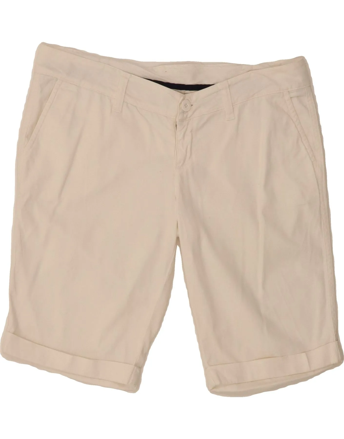 CONVERSE Womens Chino Shorts Large W32 White Cotton long-lasting quality Formal Occasion