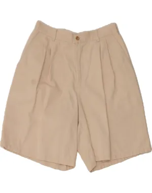 RALPH LAUREN Womens High Waist Pegged Chino Shorts US 10 Large W28 Beige Chafe Resistant Seams