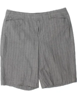 DOCKERS Womens Bermuda Shorts US 14 XL W36 Grey Check Cotton High-Performance Fit