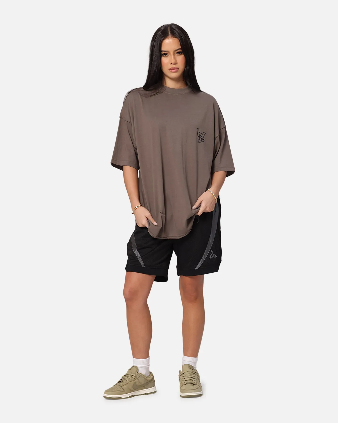 Gym clothing Zero Waste Production The Anti Order XY Aesthetic Non Seam T-Shirt Vintage Brown