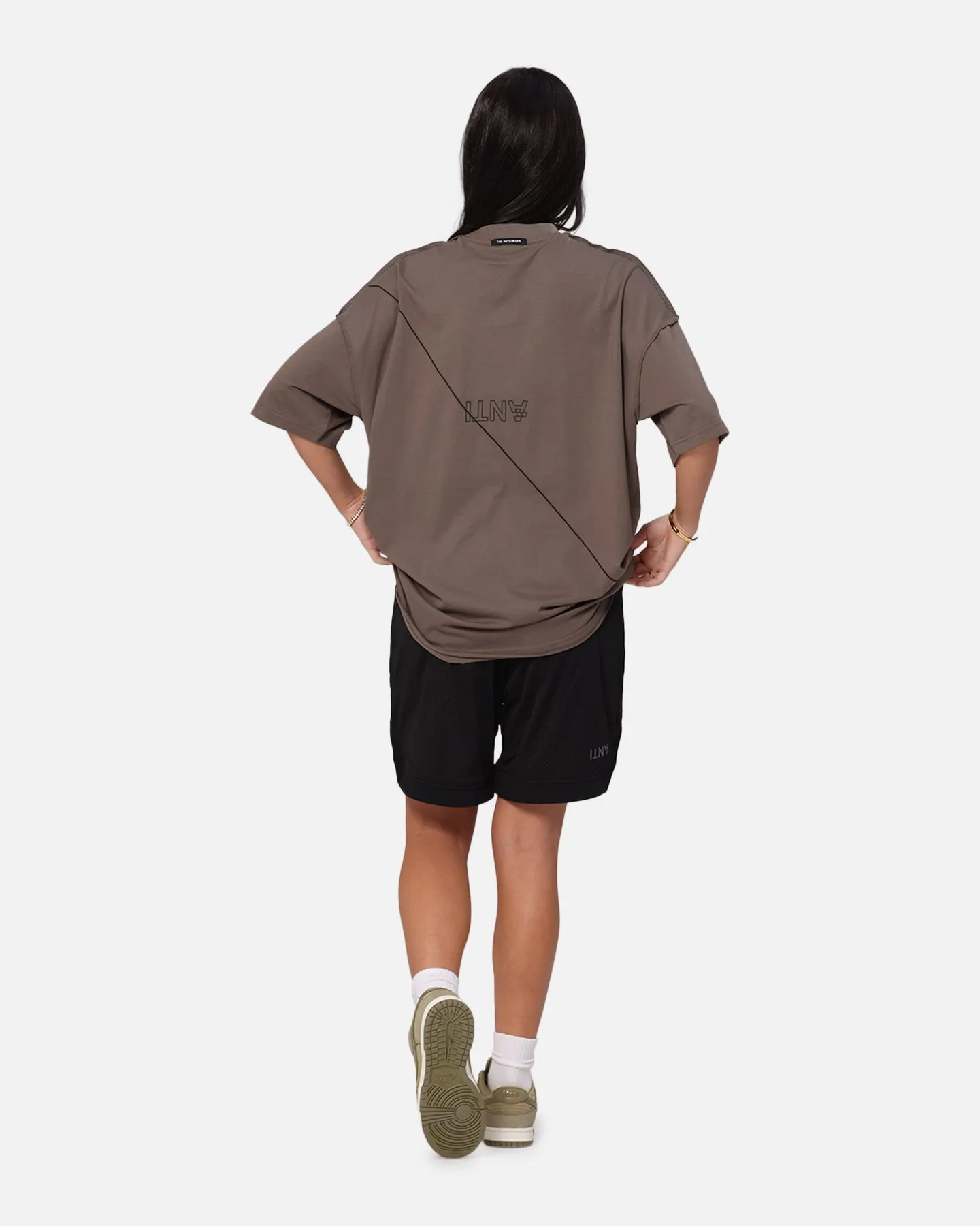 The Anti Order XY Aesthetic Non Seam T-Shirt Vintage Brown Midweight Knit