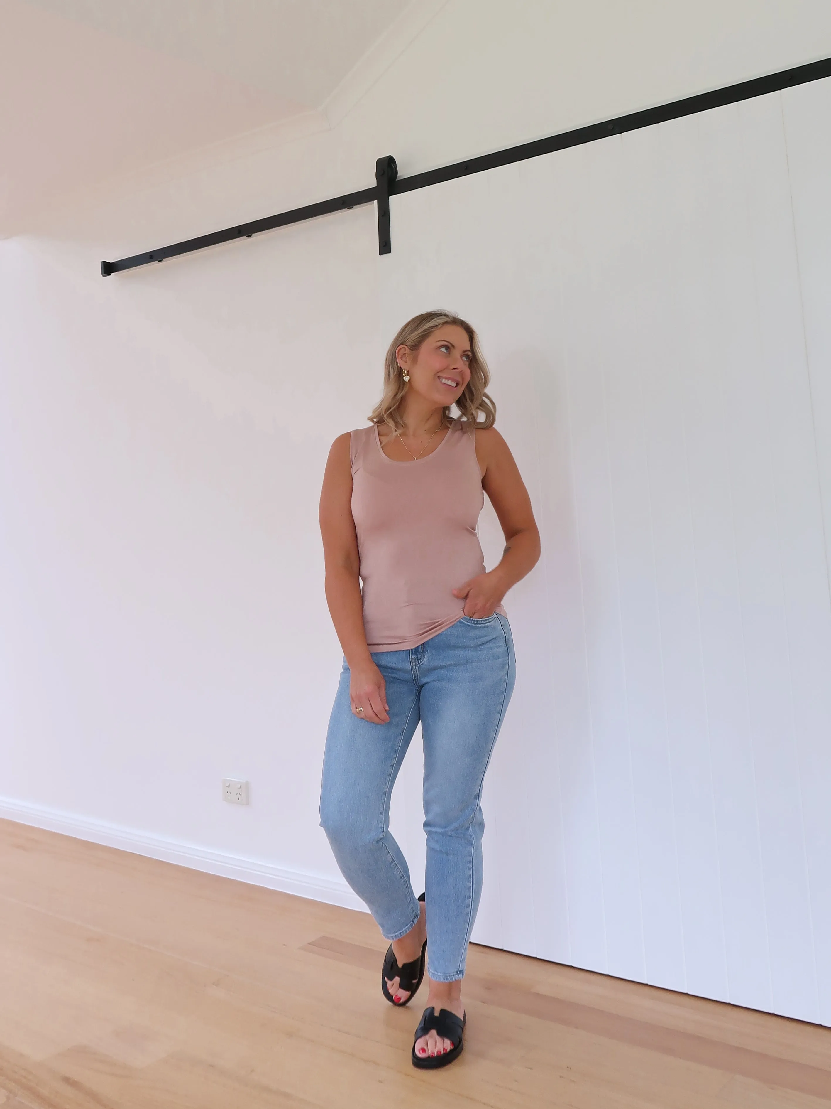 Minimalist Styling Mountain Liza Tank- Nude