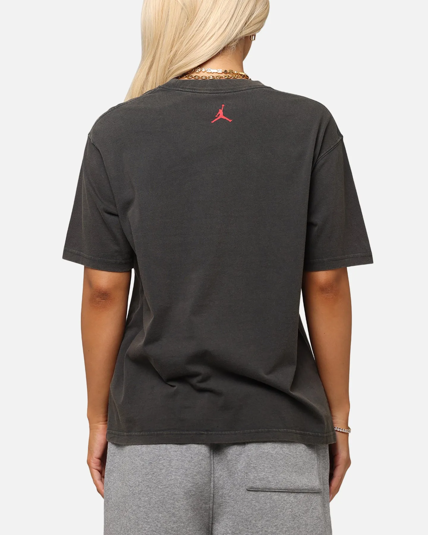 Jordan Women's Graphic T-Shirt Off Noir Embroidered Details