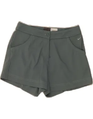 Fun Patterns NIKE Womens Casual Shorts UK 12 Medium W30  Grey Polyester