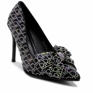 Black Bridal Court Shoes L00870012 Party Shoes Flexible Material